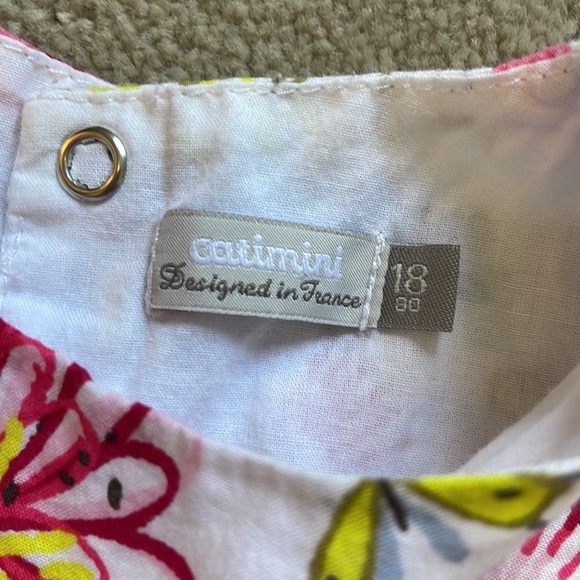 Catimini Girls Infant Floral Dress Set - Picture 6 of 6